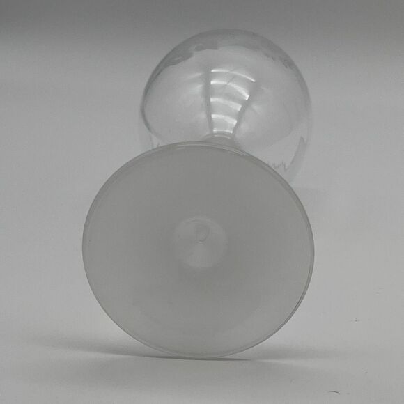 AVON Lot Set of 4 Lead Crystal Wine Goblet Glass Bell Candlestick Holders Footed - Picture 4 of 16